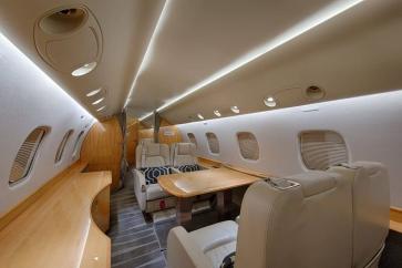 Inside an Embraer business jet for charter flights