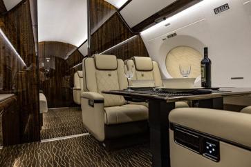Gulfstream G650ER cabin details