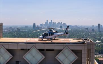 Houston based Airbus H155 with access to Uptown Private Use Only Helipad.