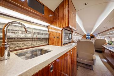 Full Galley features oven, microwave and coffee maker