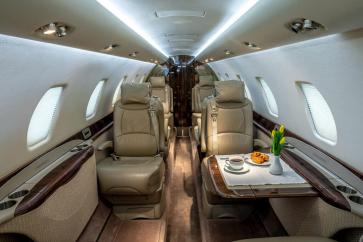  Cessna Citation in eight-seat club seating configuration