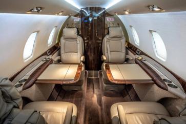 Comfortable seating in the Cessna Citation Sovereign 