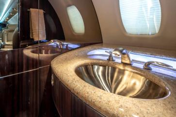 Enclosed lavatory in a Cessna Citation Sovereign