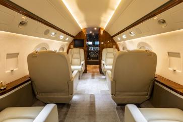 Inside the Gulfstream G550 charter jet