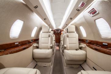 Cessna Citation X Interior featuring 8 club-seating
